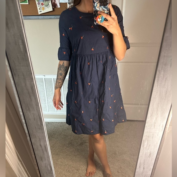 Tea N Rose Anthropolgie Cotton Dress Embroidered - Picture 2 of 10